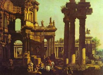Bernardo Bellotto : Ruins of a Temple